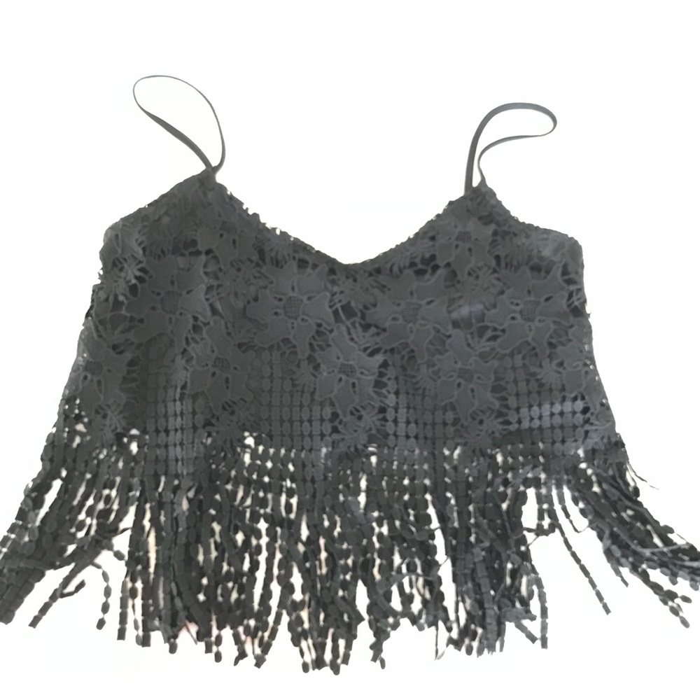 Black Stylish Crop Top